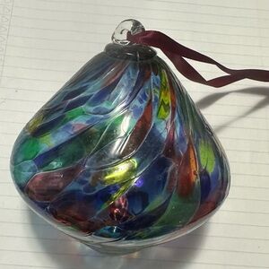 Multicolor Glass Ornament